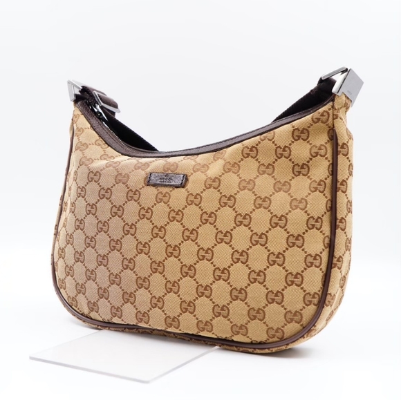 ❌️❌️SOLD❌️❌️AO47❤️ GUCCI  GG Monogram HalfMoon Crossbody bag - Picture 4 of 15